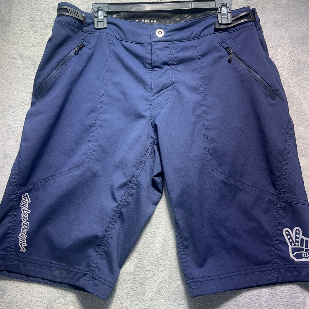 Troy Lee Designs Mens Skyline MTB Shorts Navy Blue Size 36 Mountain Bike Trail